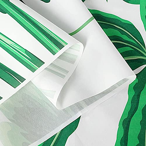8 ft Vinyl Photography Backdrop Tropical Leaves Printed - Wedding Reception Party Decor, Baby Shower, Birthday, Bridal Shower Background