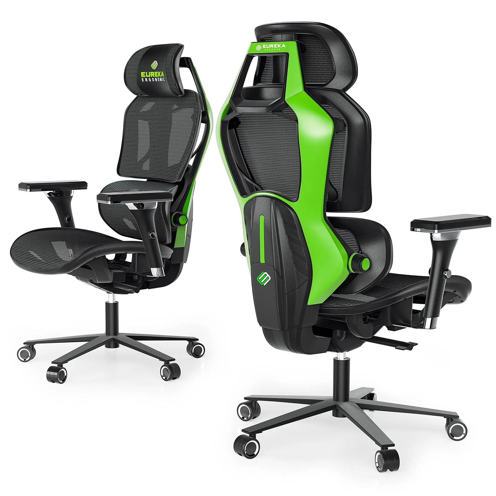 Typhon Hybrid Ergonomic Gaming Chair - Adjustable Lumbar Support & Headrest for PC, Office & Console Gaming - Comfortable Racing Style Chair for Long Hours of Work or Play