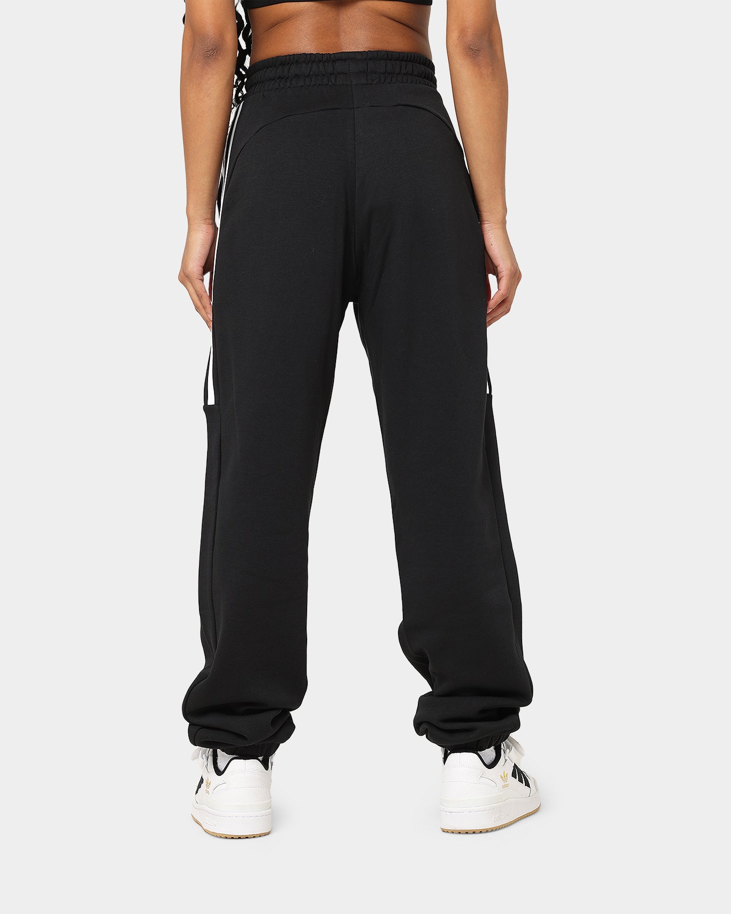Adidas Women's Hyperglam High-Rise Sweatpants - Black | Athletic Lounge Pants for Yoga, Running & Casual Wear