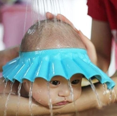 Hoshila172 Baby Bath Shower Cap - Waterproof Infant Hair Protector for Bath Time, Swimming & Spa - Soft & Comfortable Toddler Shower Cap (Pink)