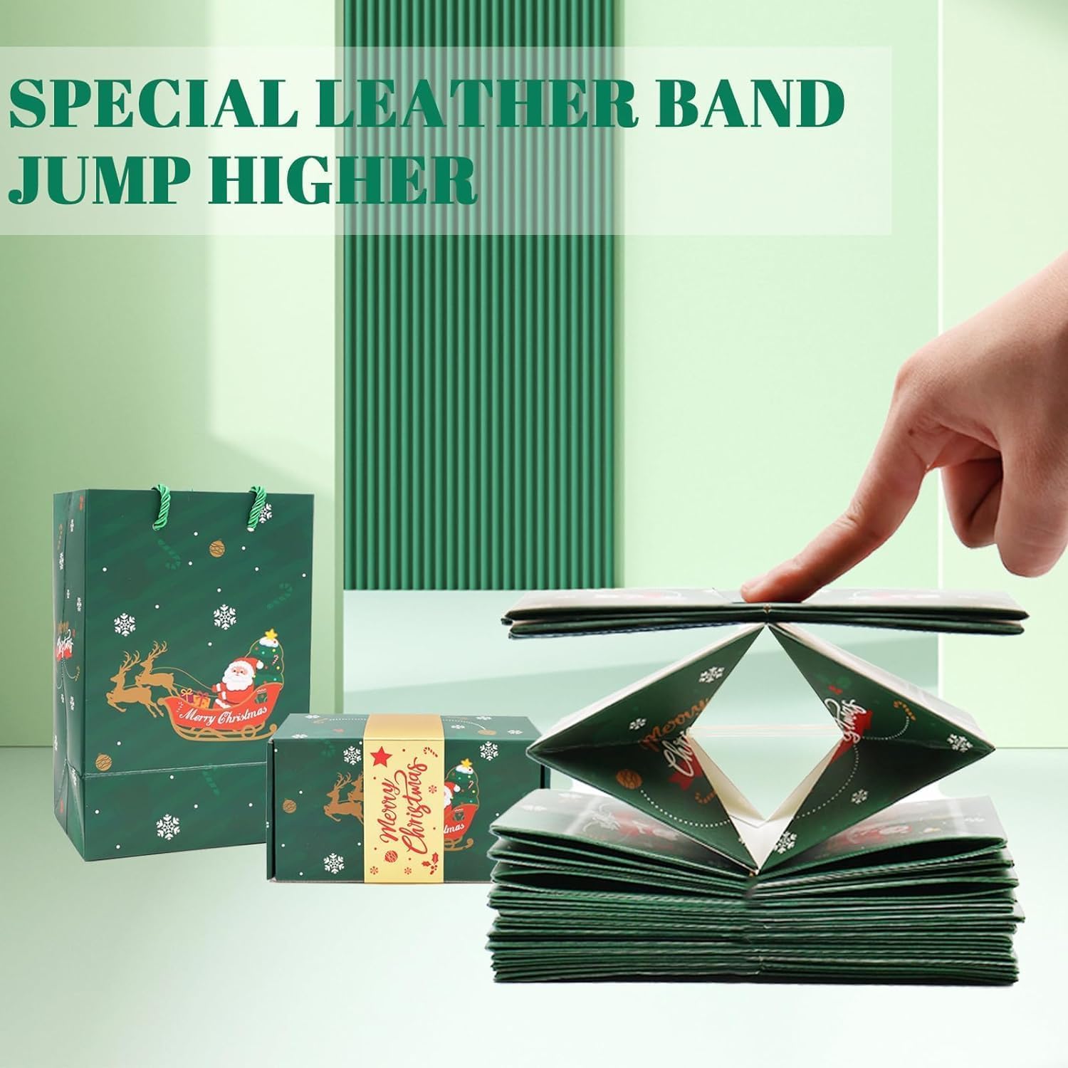 Rivlade Green Plants Surprise Gift Box Set - 6 Red Boxes for Money Gifts, Unique Plant-Themed Present for Birthdays, Holidays & Special Occasions | 2025 New Explosion Design