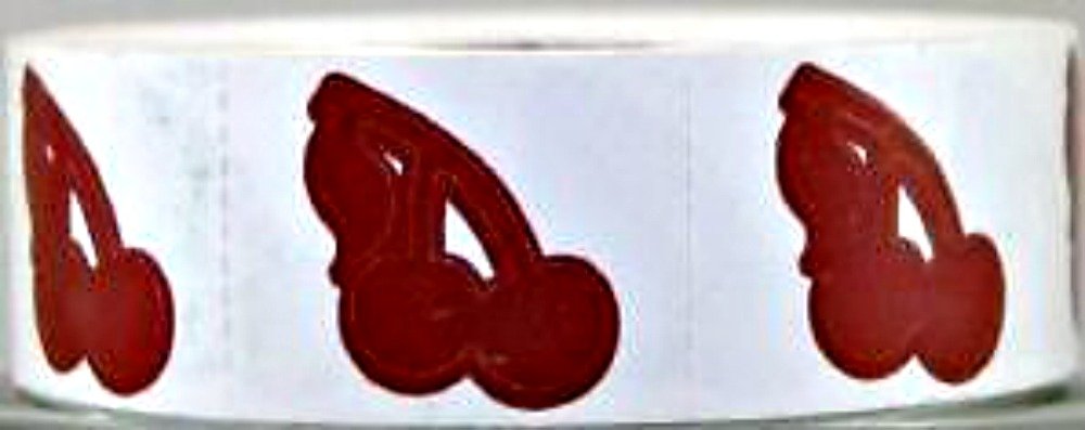 1000 Count Cherry Body Stickers Roll - Fun Temporary Tattoos for Kids, Parties, and Events