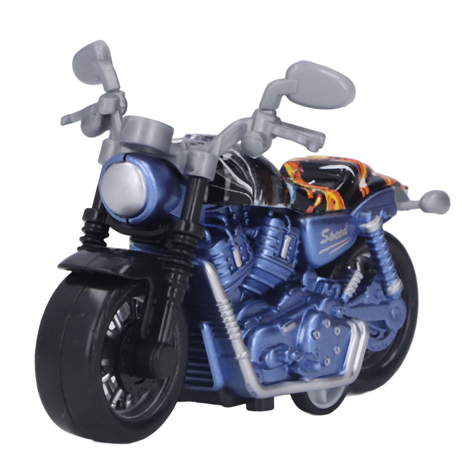 Pull Back Motorcycle Toy - Retro Alloy Model for Kids Birthday Gift | Boys & Girls Play & Display