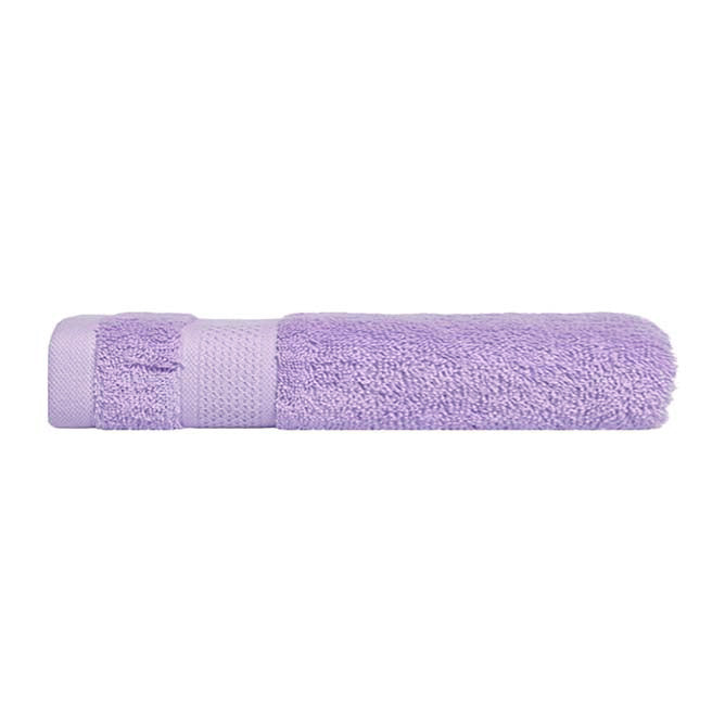 Premium 100% Combed Cotton Hand Towels - Soft & Absorbent Bath Towels for Kitchen, Bathroom & Gym - Lilac Color (Set of 2)