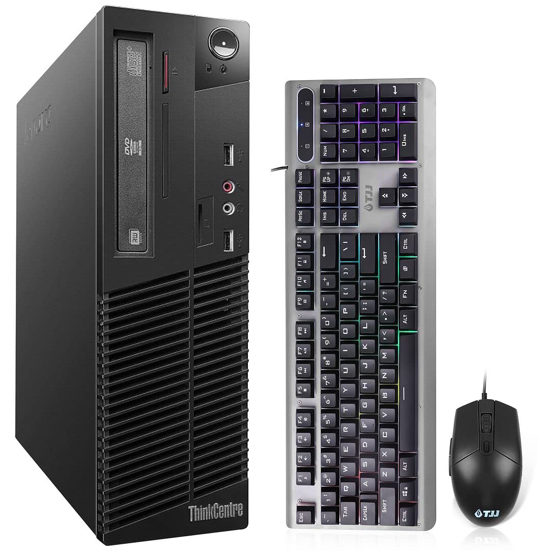 Renewed Lenovo M73 SFF Business Desktop Computer - Intel Quad Core i5-4570, 16GB RAM, 512GB SSD, WiFi, Win 10 Pro (Includes Keyboard & Mouse) | Perfect for Office Work, Home Computing & Small Business Use