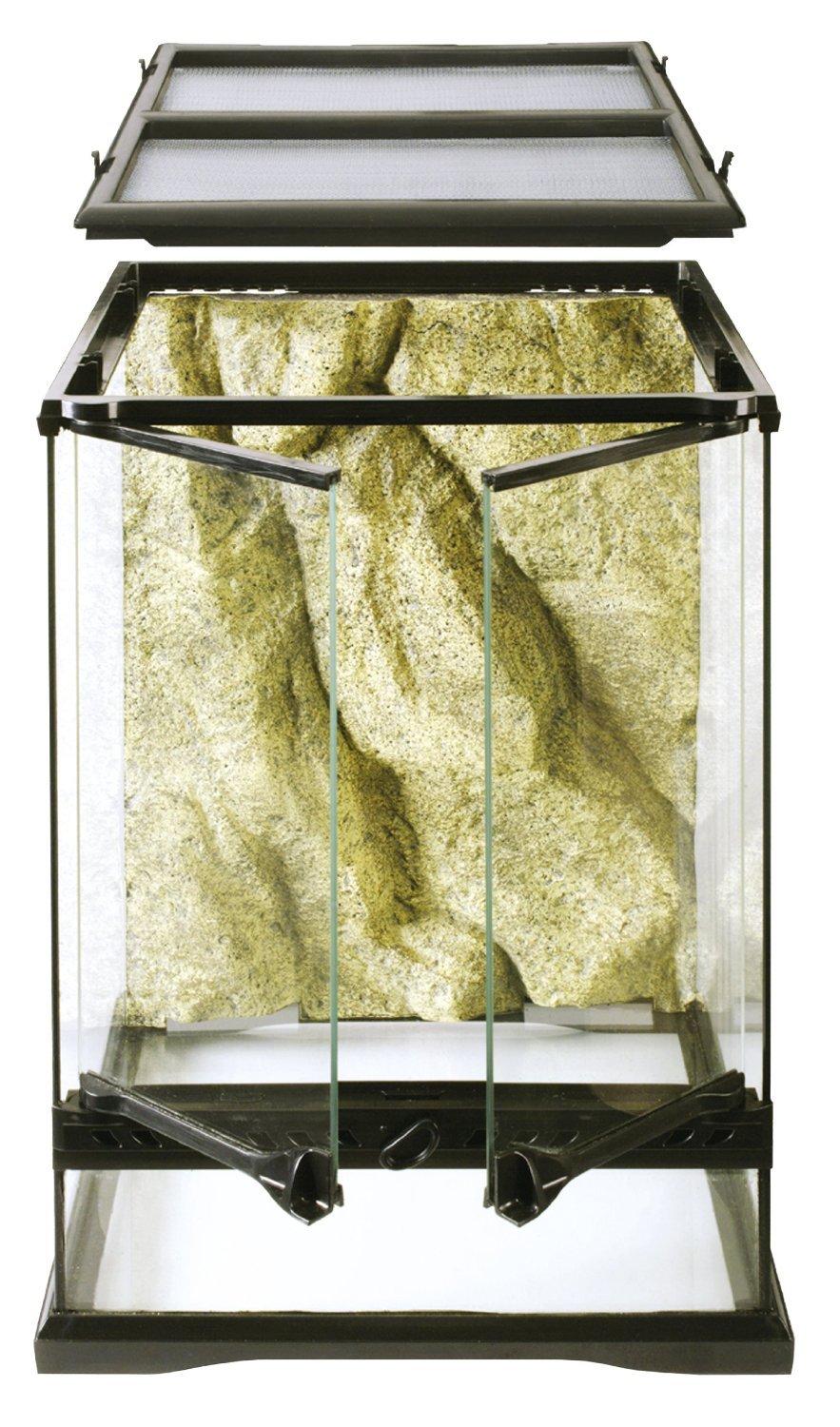 Exo Terra Glass Terrarium 12x12x18 Inches - Premium Reptile Habitat for Geckos, Frogs & Small Animals - Ideal for Home, Office & Classroom Terrariums