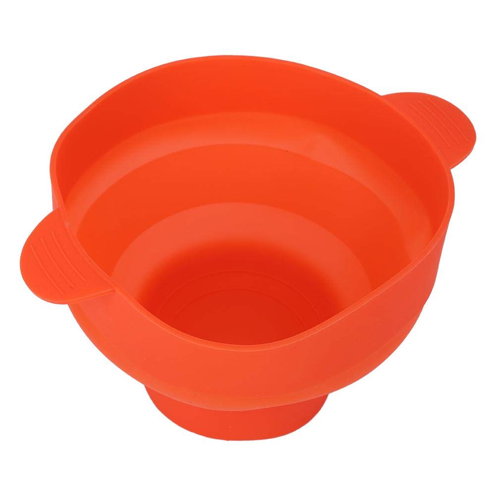 TOPINCN Collapsible Silicone Microwave Popcorn Popper with Handle & Lid - BPA-Free Popcorn Maker Bowl for Microwave or Oven (Red) - Perfect for Movie Nights, Snack Time & Family Gatherings