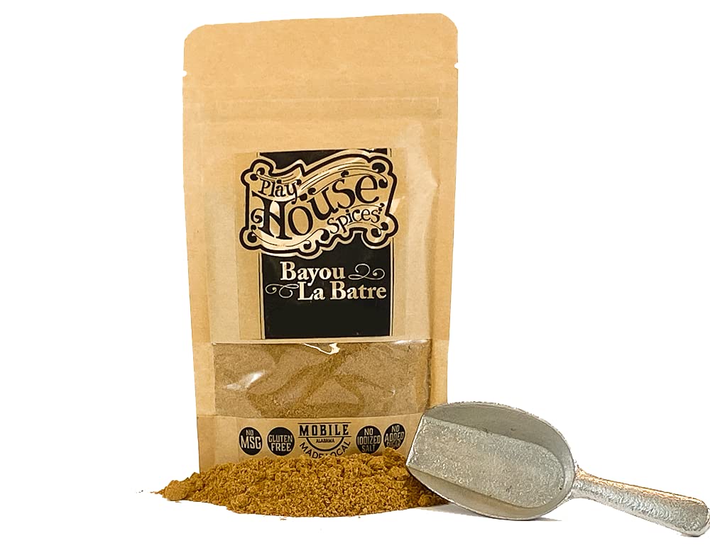 Play House Spices Bayou La Batré - All Natural Seasoning Blend | MSG-Free Cajun Spice Mix for Seafood, Gumbo & Southern Cooking | Perfect for Home Chefs & Authentic Louisiana Recipes
