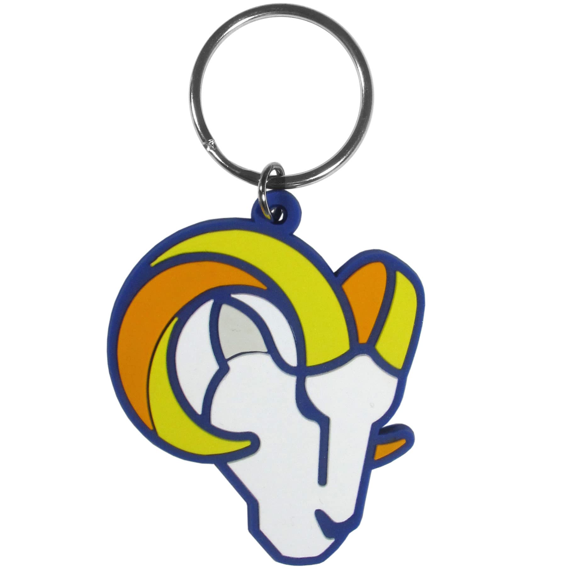 NFL Team Logo Rubber Keychain - Durable Flex Key Ring for NFL Fans - Perfect for Car Keys, House Keys, and Backpacks - Great Sports Gift for Football Enthusiasts