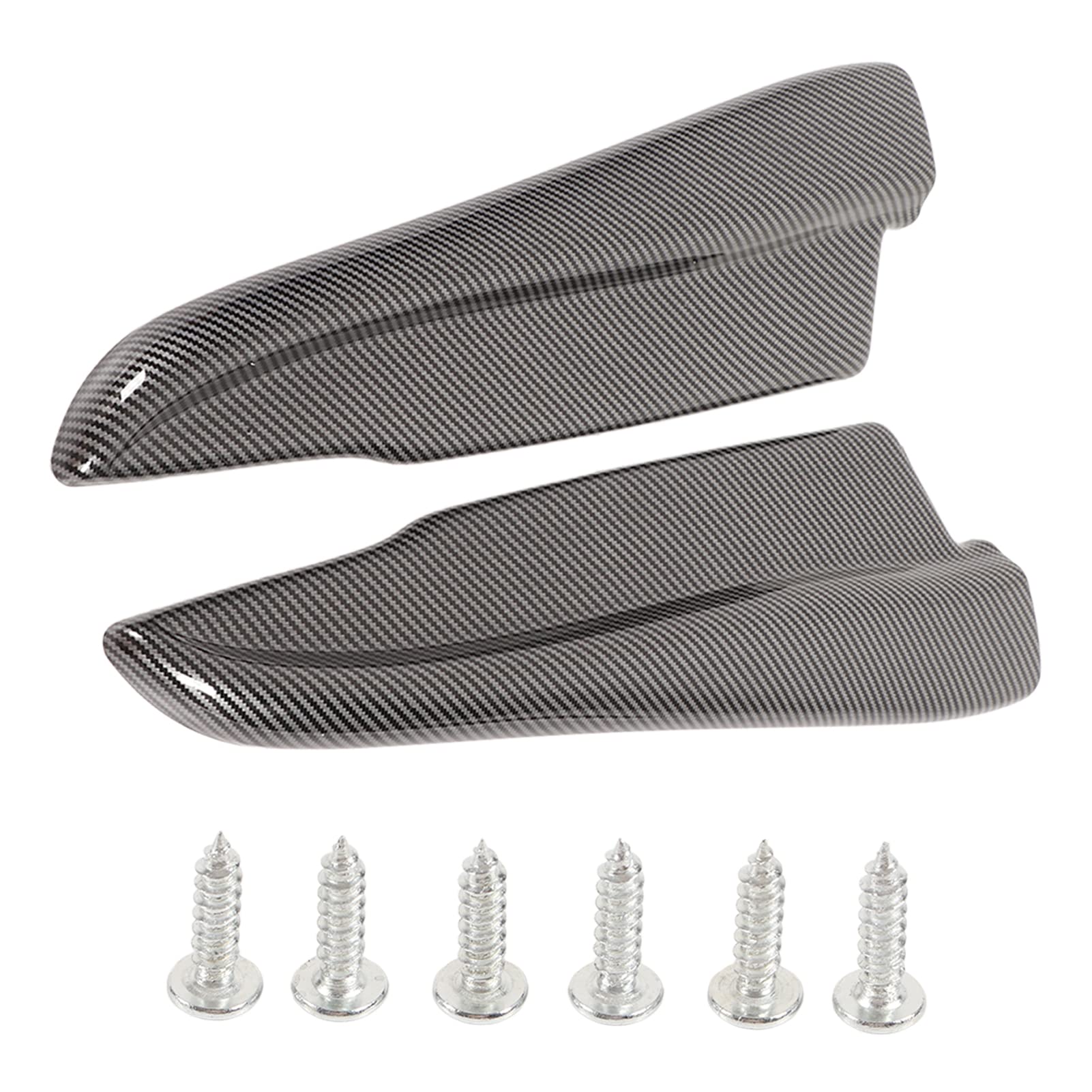 Carbon Fiber Side Fender Skirt Lip Splitter & Rear Bumper Diffuser - Universal Car Body Kit for Scratch Protection | Perfect for Sports Cars & Street Racing (1 Pair)
