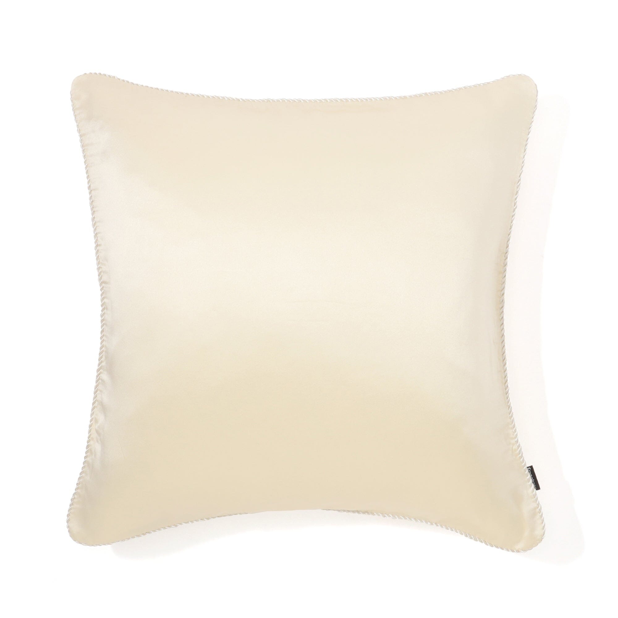 Premium 18x18 Inch Silk Cushion Cover - Ivory Luxury Pillow Case for Sofa, Bed & Home Decor - Soft & Breathable Square Cushion Cover for Living Room, Bedroom & Office
