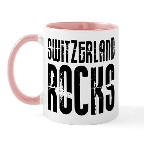 White/Pink Inside - Switzerland Rocks Mug