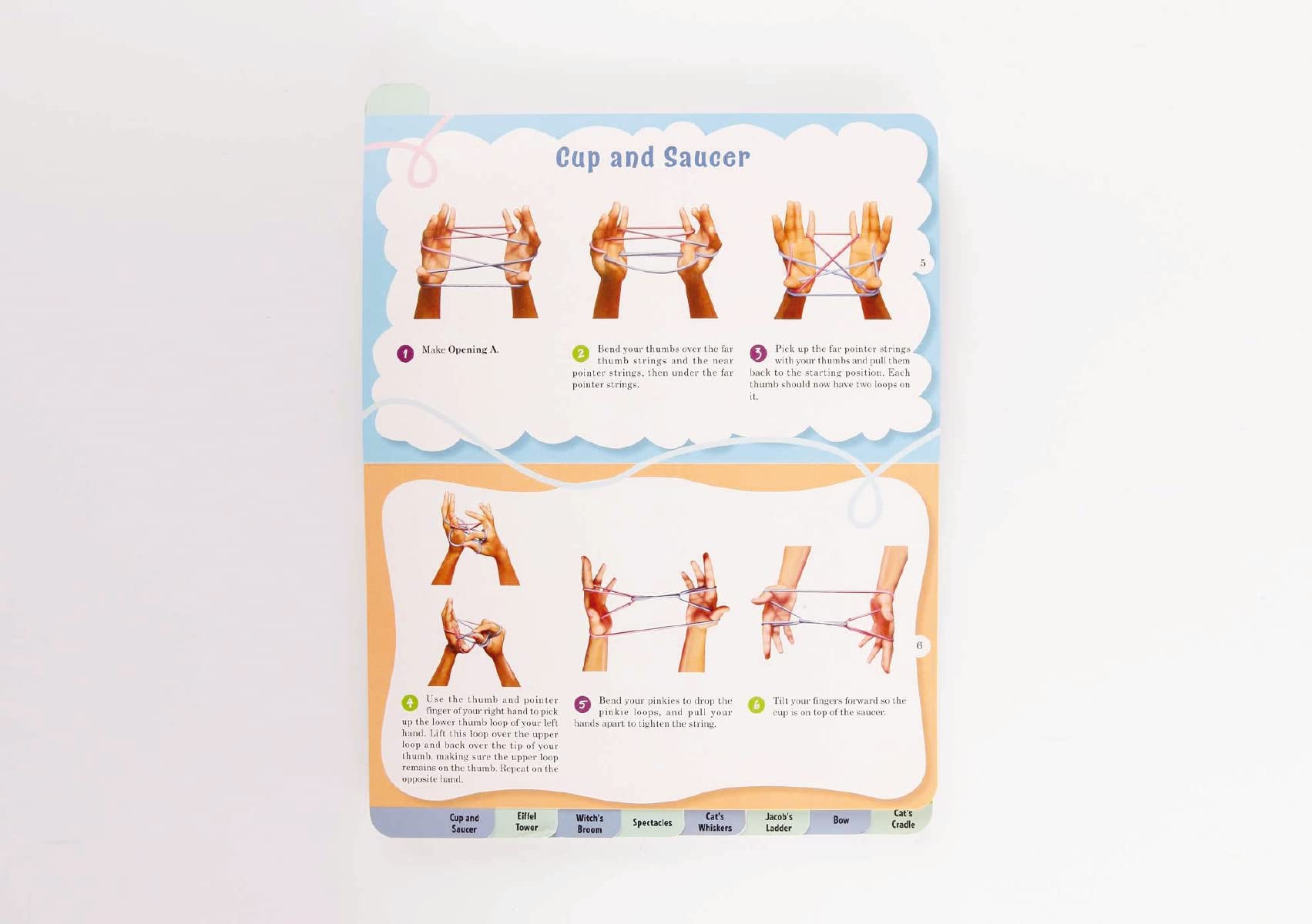 The Cat's Cradle & 8 Fun String Games for Kids - Classic Hand String Tricks for Unplugged Playtime, Travel & Indoor Activities