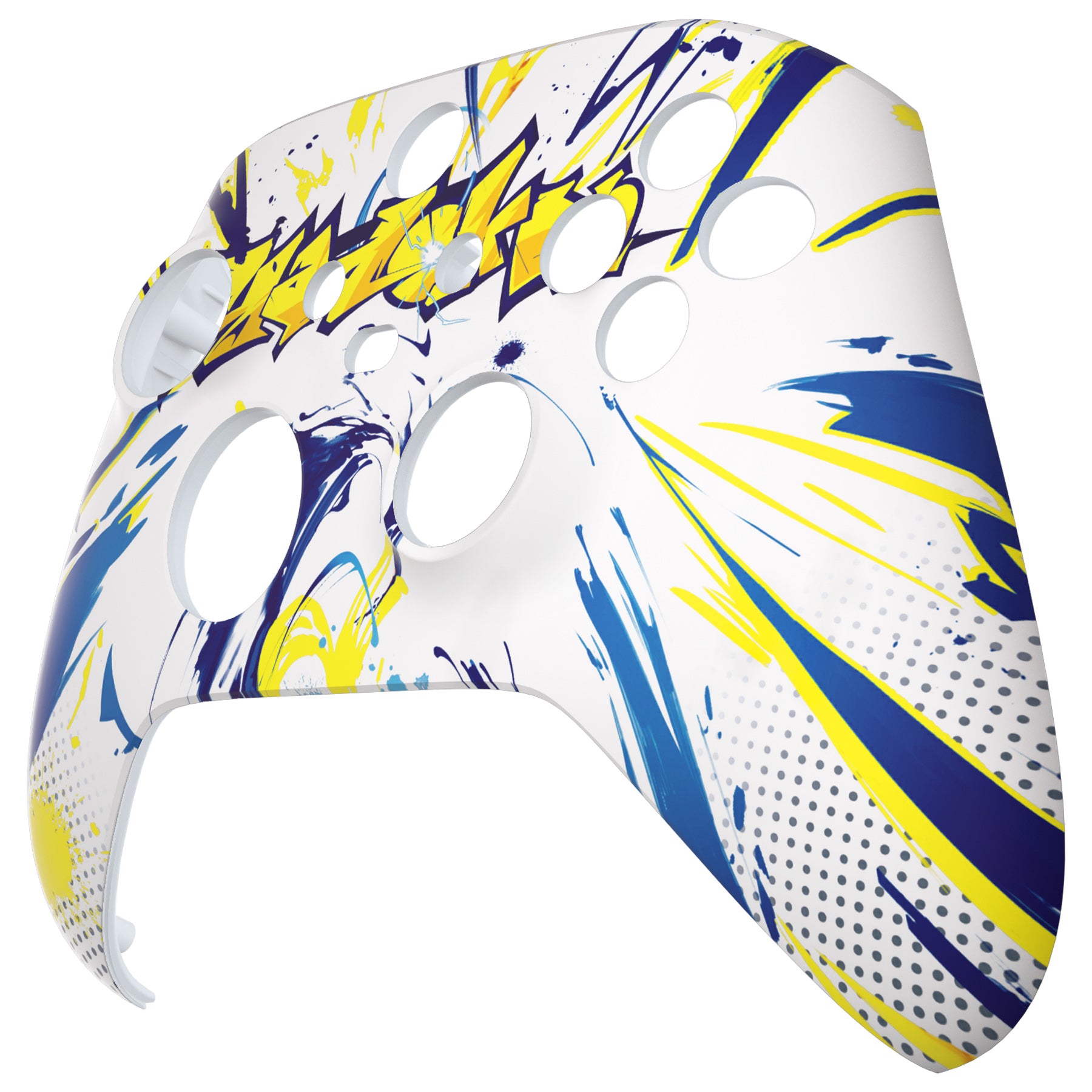 eXtremeRate Street Graffiti Soft Touch Grip Faceplate for Xbox Series X/S Controller - Durable Replacement Shell Case with Ergonomic Design - Perfect for Gaming, Streaming & Esports Tournaments