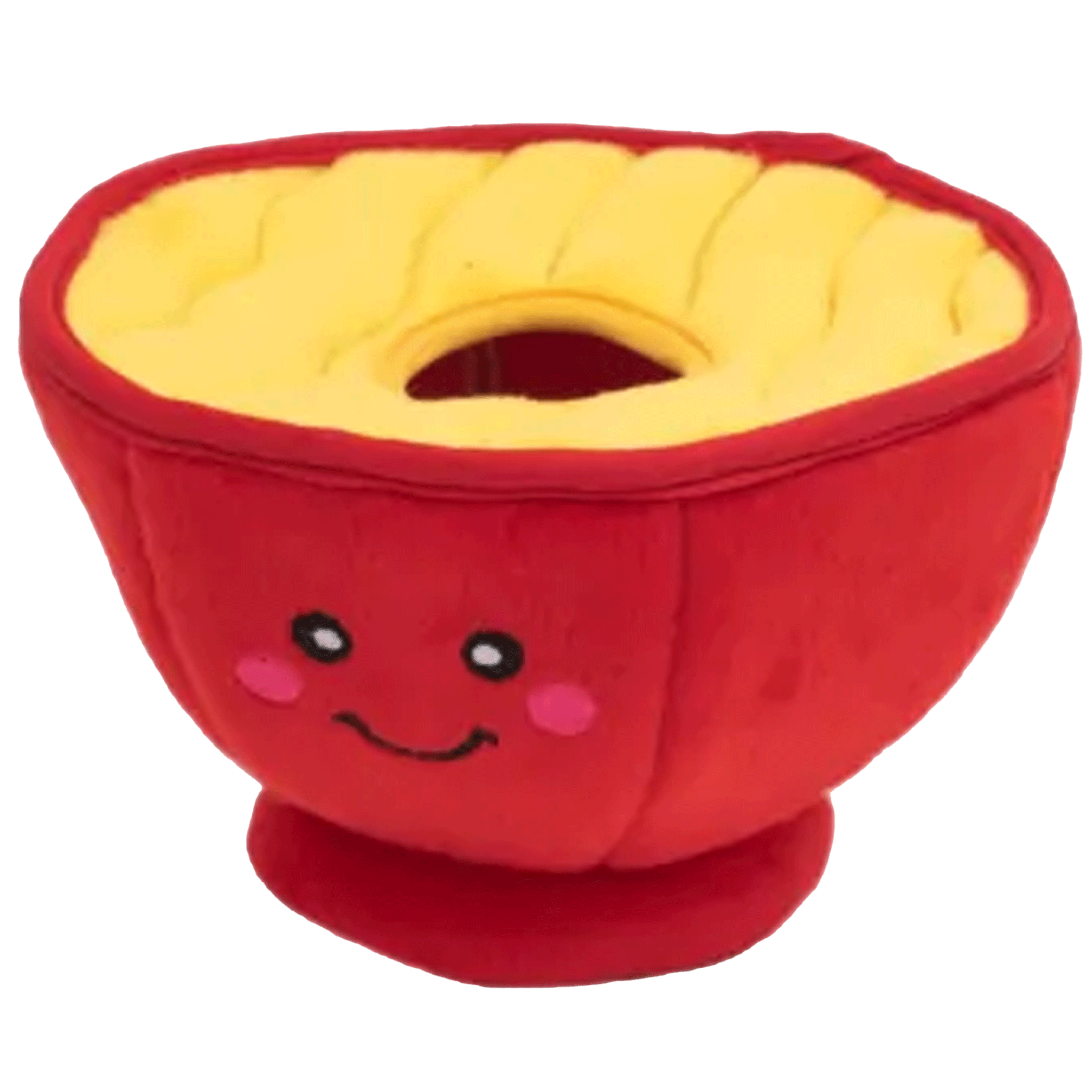 Zippy Paws Ramen Burrow Dog Toy - Interactive Plush Squeaky Toy for Small & Medium Dogs - Fun Hide & Seek Game for Indoor Playtime & Bonding