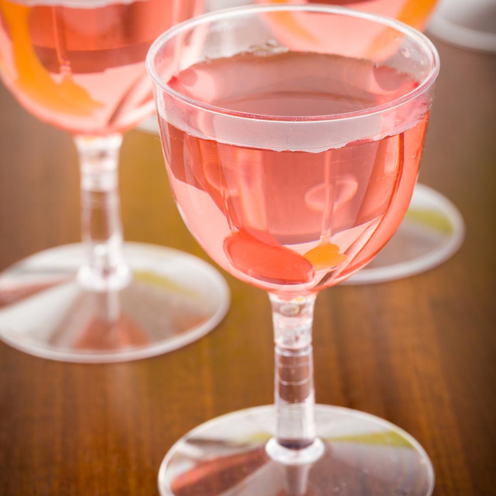 2 oz Clear Plastic Mini Wine Goblet Cups - 100 Pack (2