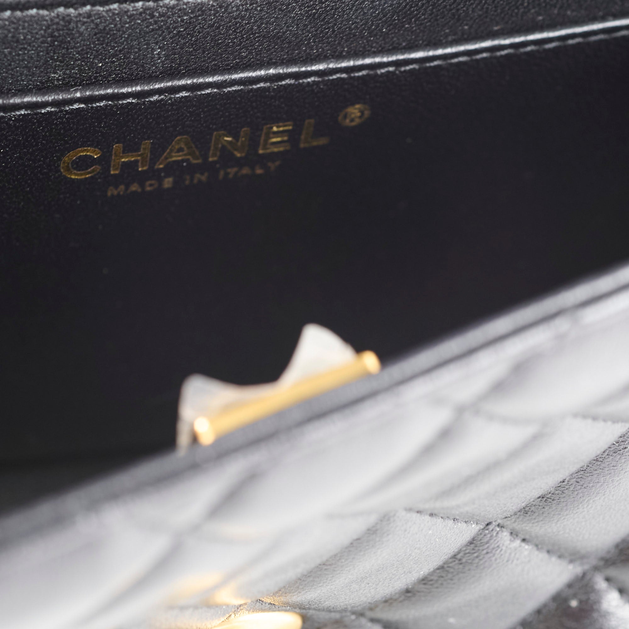 Chanel 2024 Seasonal Classic Flap Top Handle Bag - Genuine Lambskin Leather in Black | Luxury Designer Handbag for Women, Perfect for Evening Events & Special Occasions