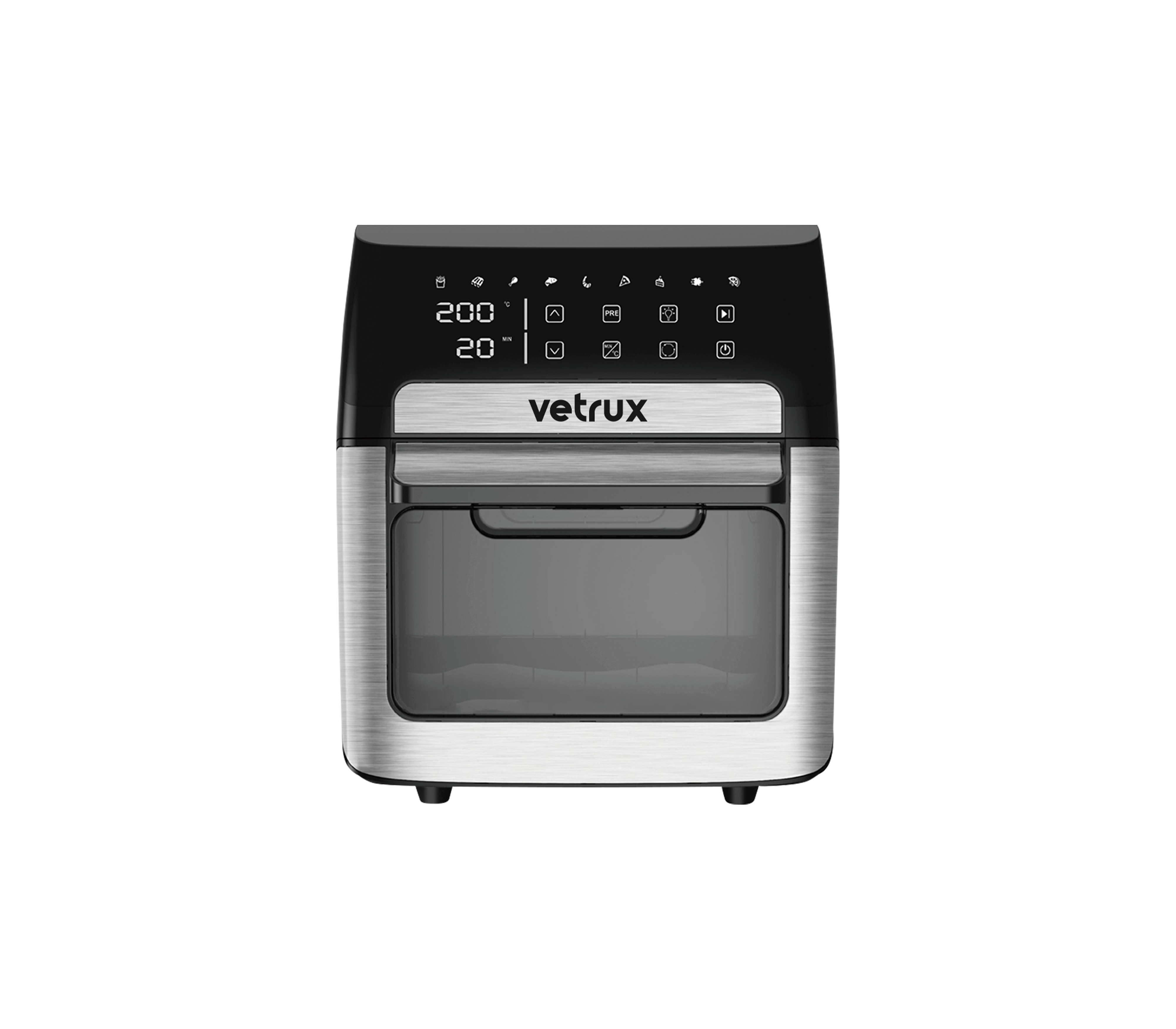 Vetrux Quick 12L Luxury Air Fryer - Large Capacity Digital Airfryer with Rapid Cooking Technology for Healthy Frying, Baking & Roasting - Perfect for Family Meals, Parties & Meal Prep