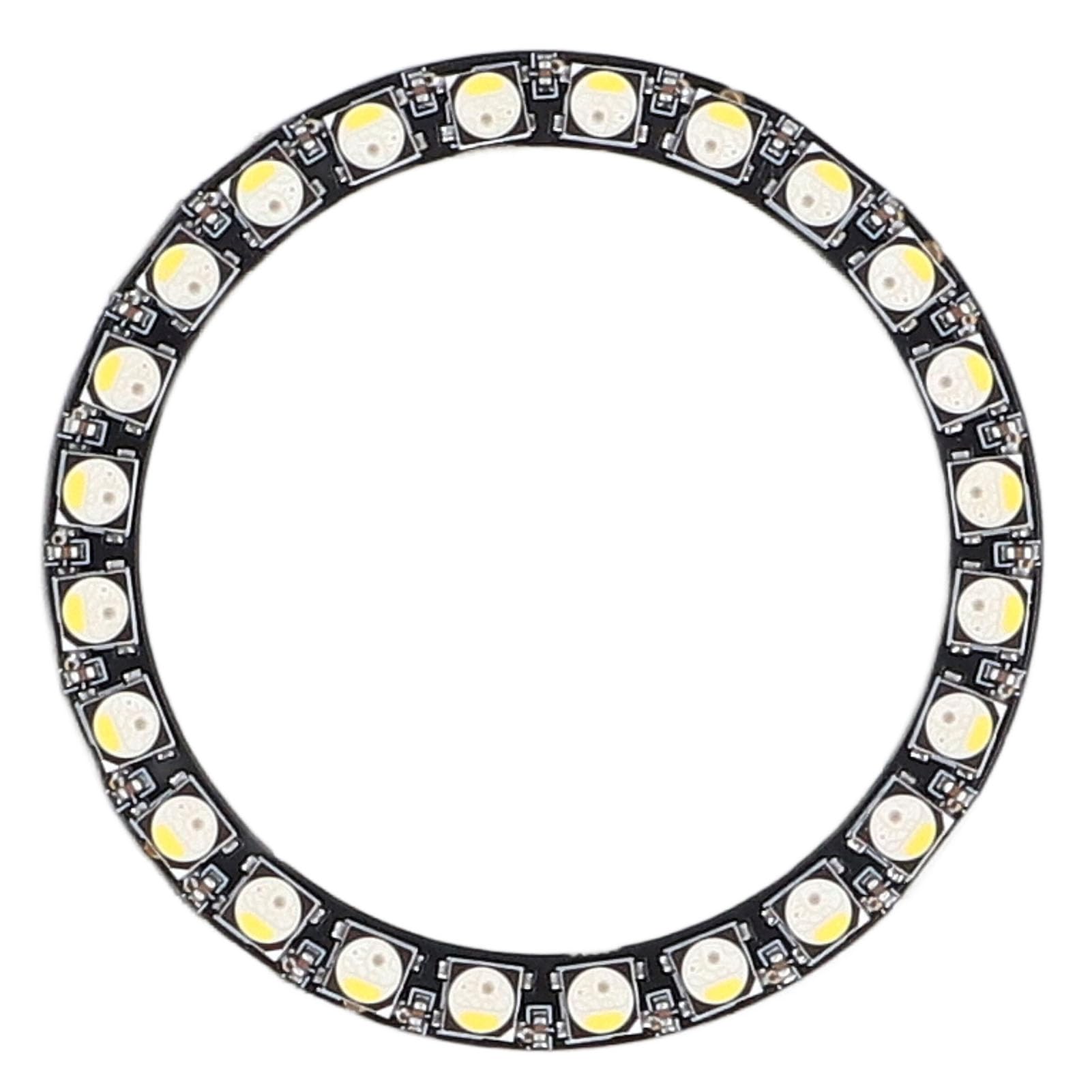 Tyenaza RGB LED Ring Light - 24 Bit SK6812, 32 Colors with Fluorescent White, Dimmable LED Circle Light Board for ESP32 - Perfect for DIY Projects, Home Decor, and Stage Lighting