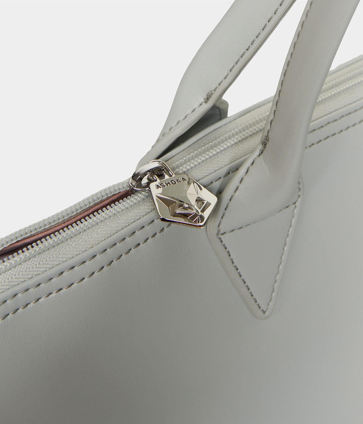 Jolly Apple Skin Vegan Leather Tote Bag - Pearl Grey | Eco-Friendly Women's Handbag for Work, Travel & Everyday Use