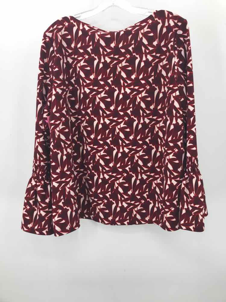Pre-Owned Ann Taylor Red Blouse Size Large - Perfect for Work, Office & Casual Wear