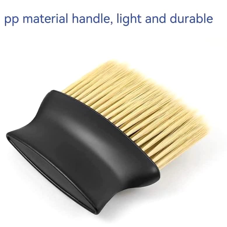 Professional Salon Neck Dusting Brush - Hair Removal Brush for Barbers & Stylists - Soft Polyester Bristles for Post-Haircut Cleanup - Perfect for Barber Shops & Home Grooming