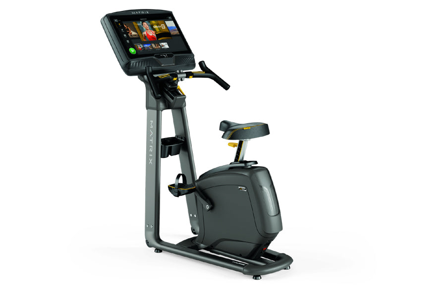 Matrix U50 Upright Exercise Bike - Quiet Magnetic Resistance, LCD Display & Heart Rate Monitor | Home Gym Equipment for Cardio Workouts | Perfect for Small Spaces & Apartment Fitness