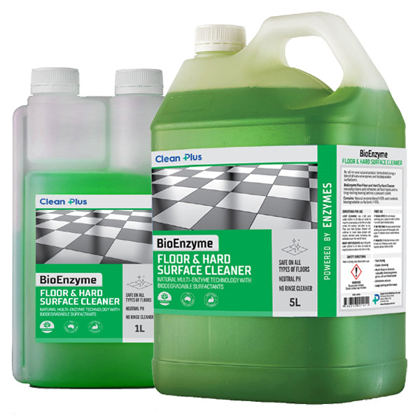BioEnzyme No Rinse Floor Cleaner & Hard Surface Cleaner - Eco-Friendly Multi-Surface Cleaning Solution for Kitchen, Bathroom, Tiles & More