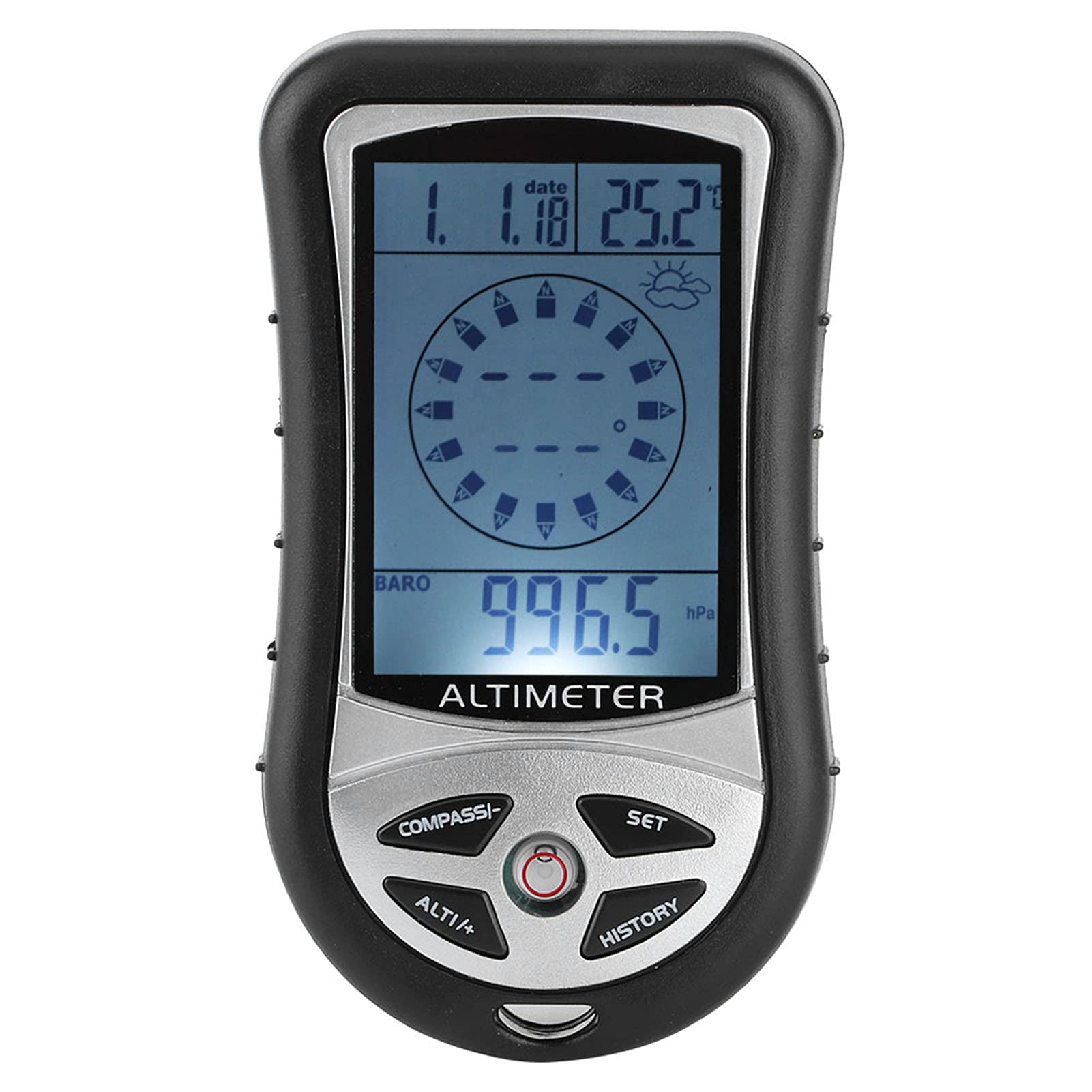 **Digital Altimeter for Home & Outdoor - Accurate Weather Altitude Measurement Tool for Hiking, Camping, and Home Weather Monitoring**