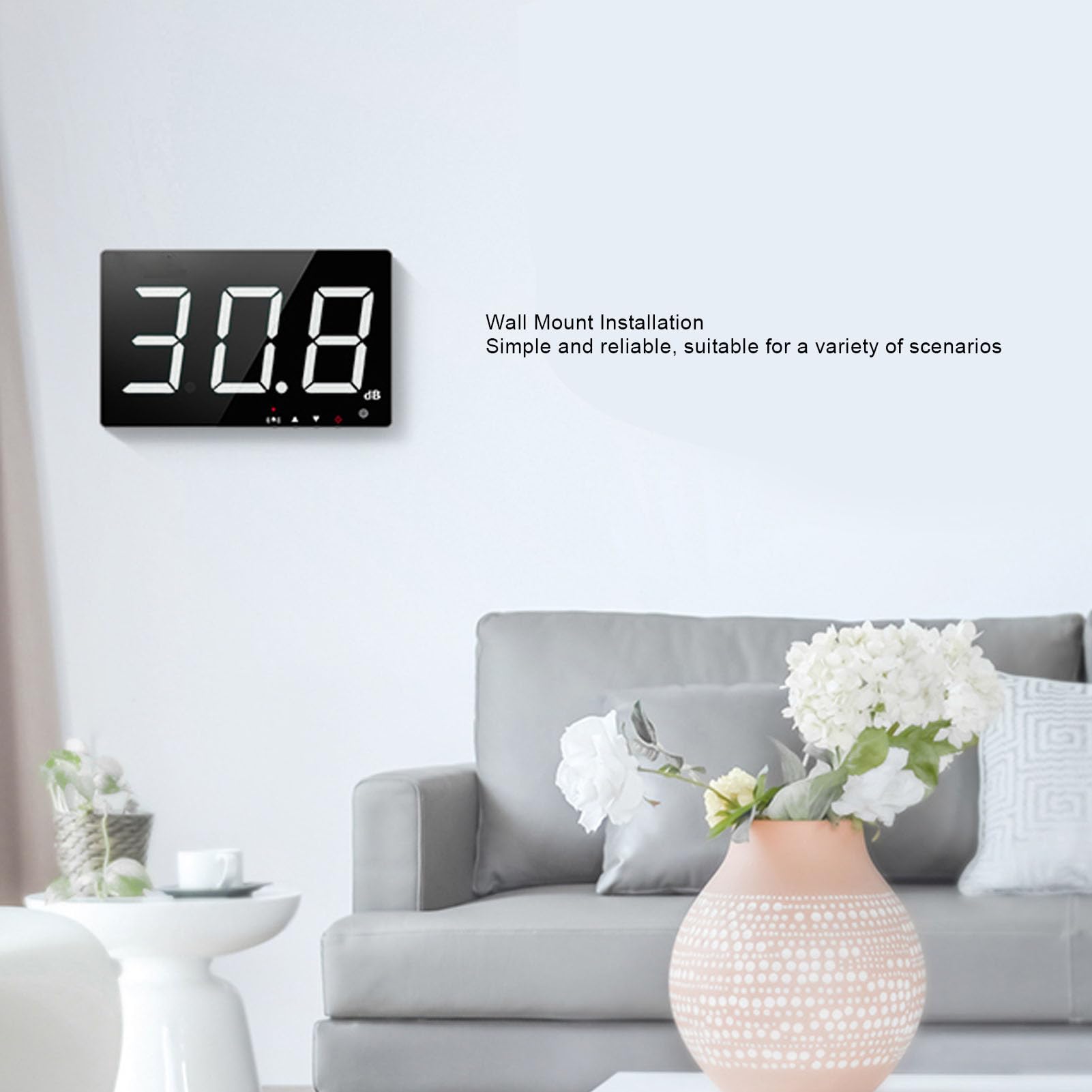 Professional Digital Sound Level Meter with Alarm - 9.6