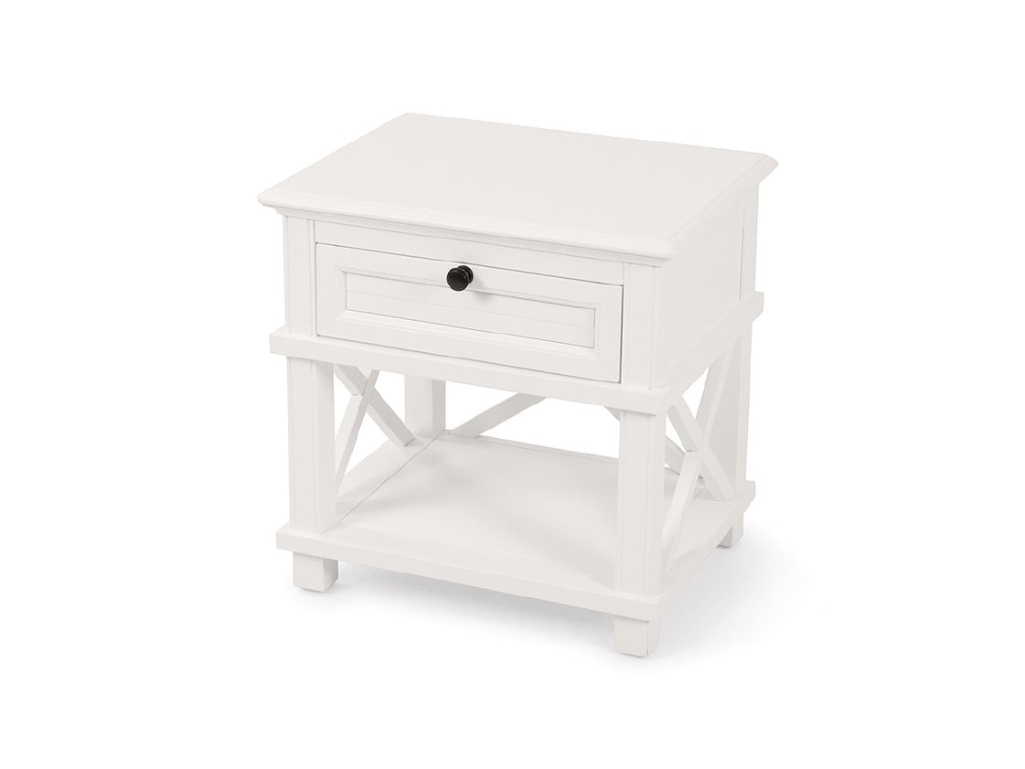 Coastal 1 Drawer Nightstand - Modern Bedside Table with Storage for Bedroom, Living Room or Office - Perfect for Small Spaces & Home Decor