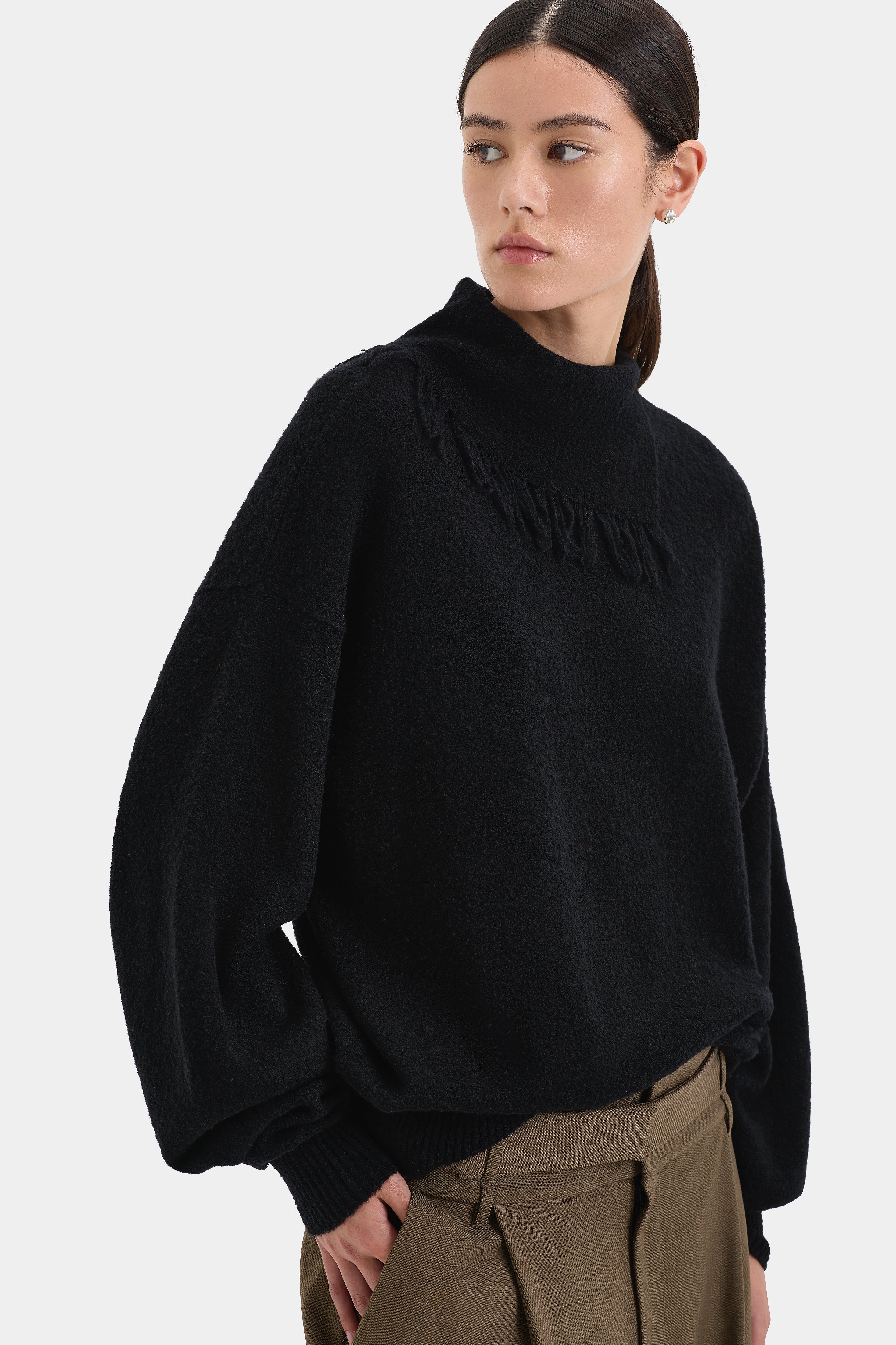 Romana Sweater for Women - Soft & Cozy Black Knit Pullover | Perfect for Fall, Winter & Casual Outfits