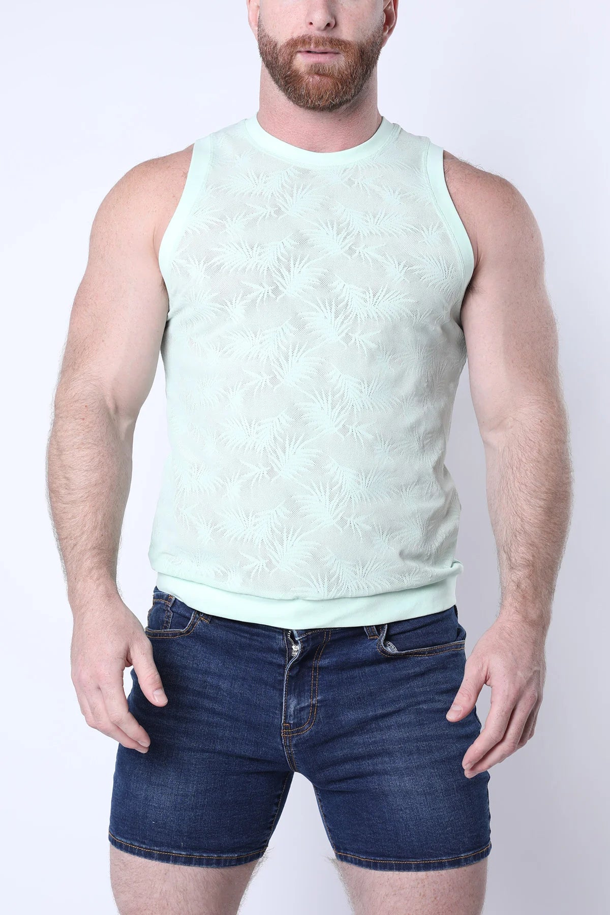 Timoteo Amalfi Mesh Tank Top Women's Light Green - Perfect for Summer Outfits, Beachwear, and Casual Fashion