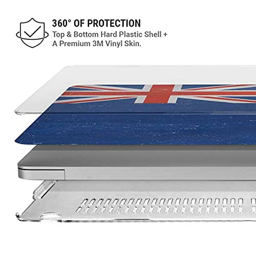 Skinit Protective Case & Skin for MacBook Pro 13-inch (2020) - New Zealand Flag Distressed Design | Durable Scratch-Resistant Cover | Perfect for Work, Travel & School