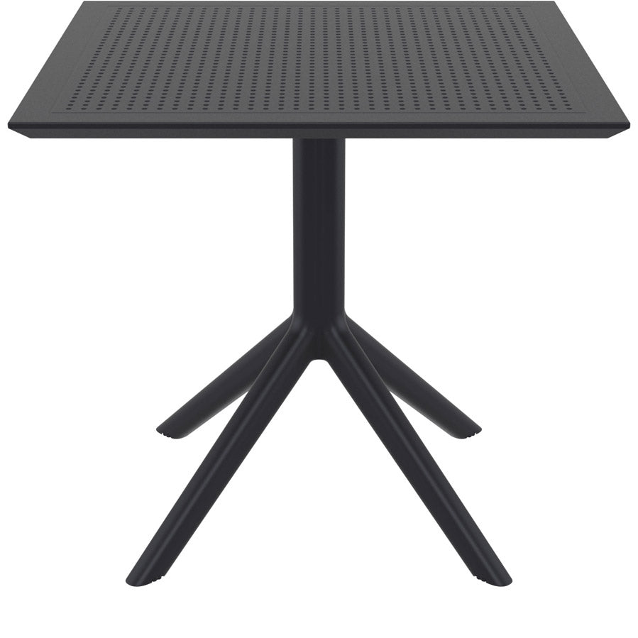 31.5 Inch Modern Black Dining Table - Stylish & Durable for Kitchen, Dining Room, and Small Spaces