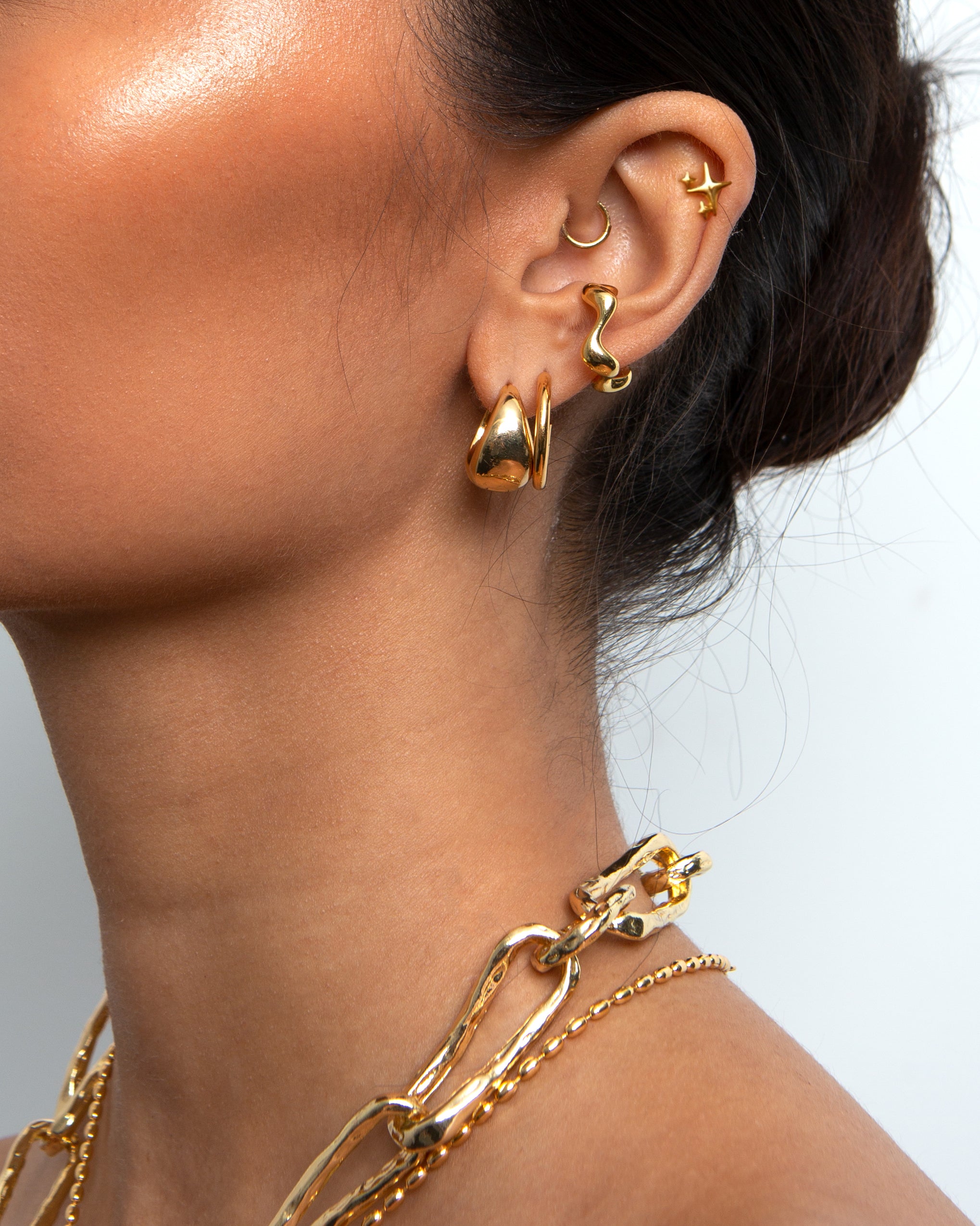 14K Gold Waterdrop Earrings for Women - Elegant Dangle Earrings for Party, Wedding & Everyday Wear