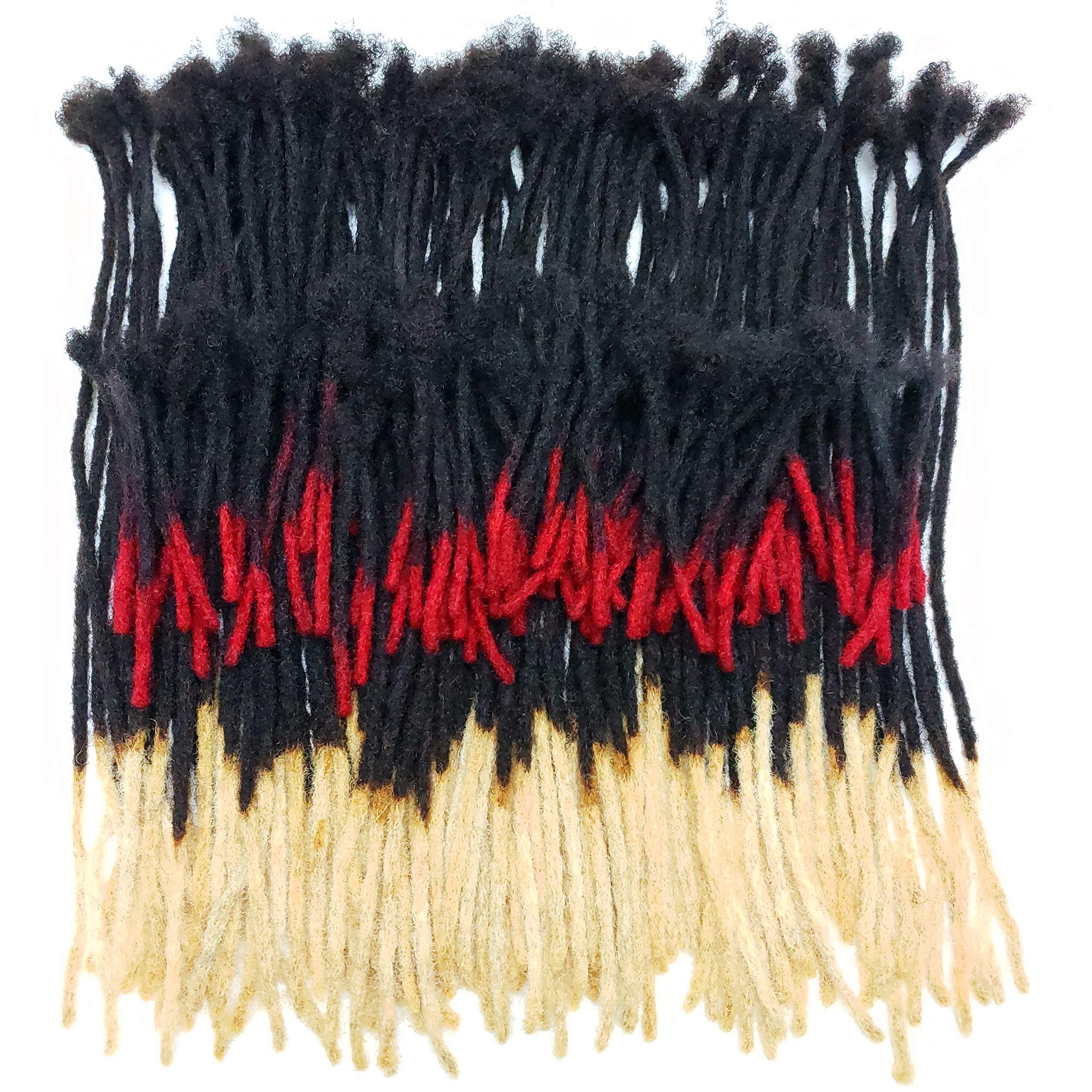 100% Human Hair Dreadlocks Extensions - Handmade Medium 1/4