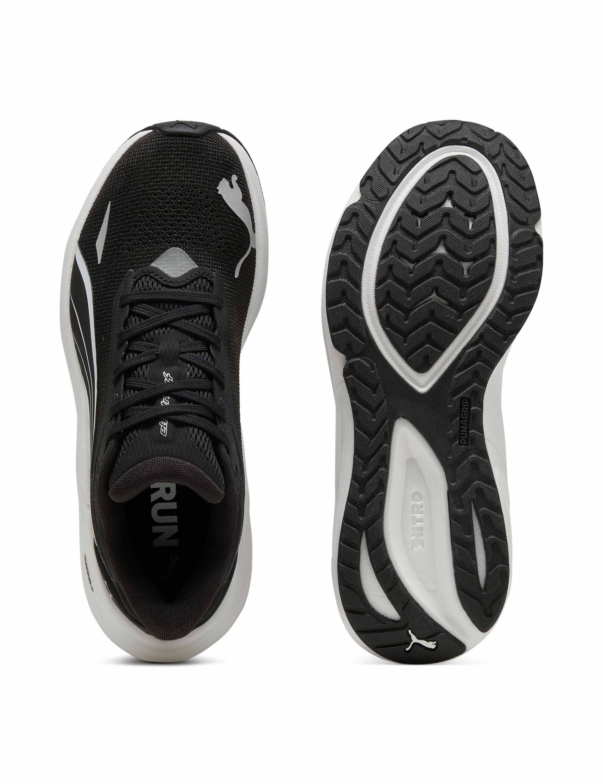 Electrify NITRO 4 Running Shoes for Men & Women - Lightweight Cushioned Athletic Sneakers in Black/White - Perfect for Jogging, Gym Workouts & Daily Wear