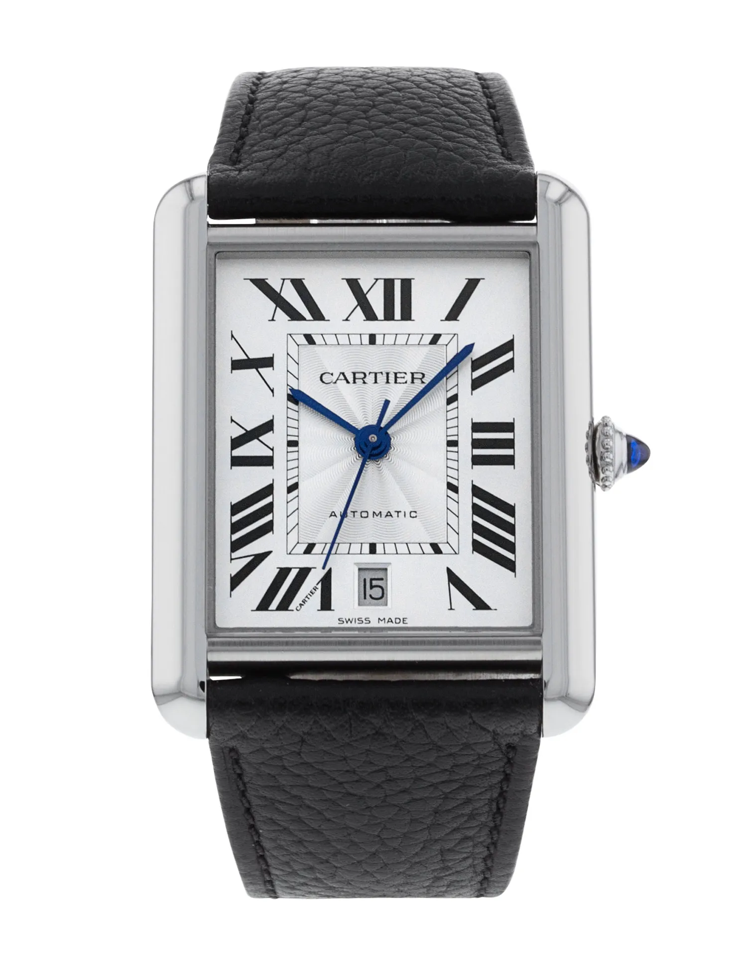 Cartier Tank Must Stainless Steel Men's Watch - Luxury Quartz Dress Watch for Business & Formal Occasions