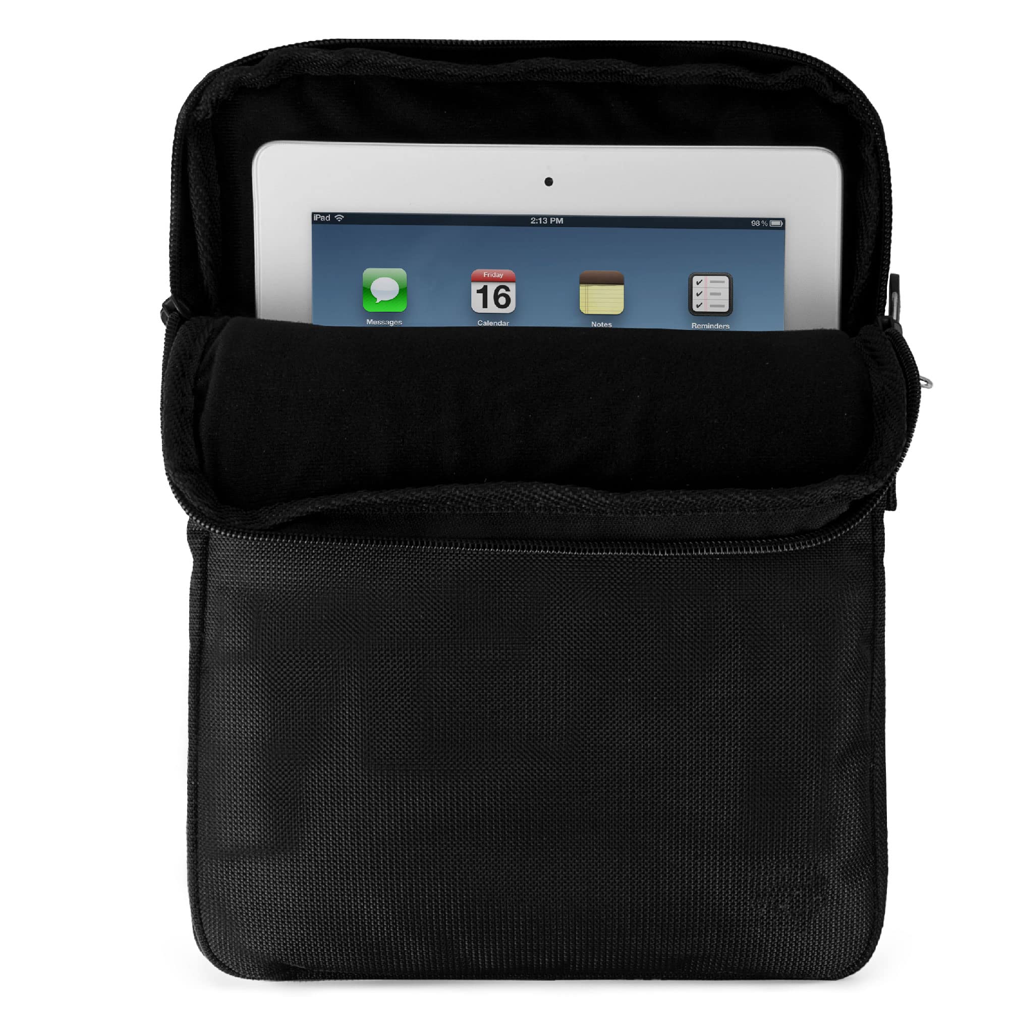 Professional Crossbody Sling Bag with 10 Inch Tablet Sleeve - Compatible with iPad 9.7, iPad Air, Galaxy Tab S6 - Perfect for Work, Travel & Everyday Use