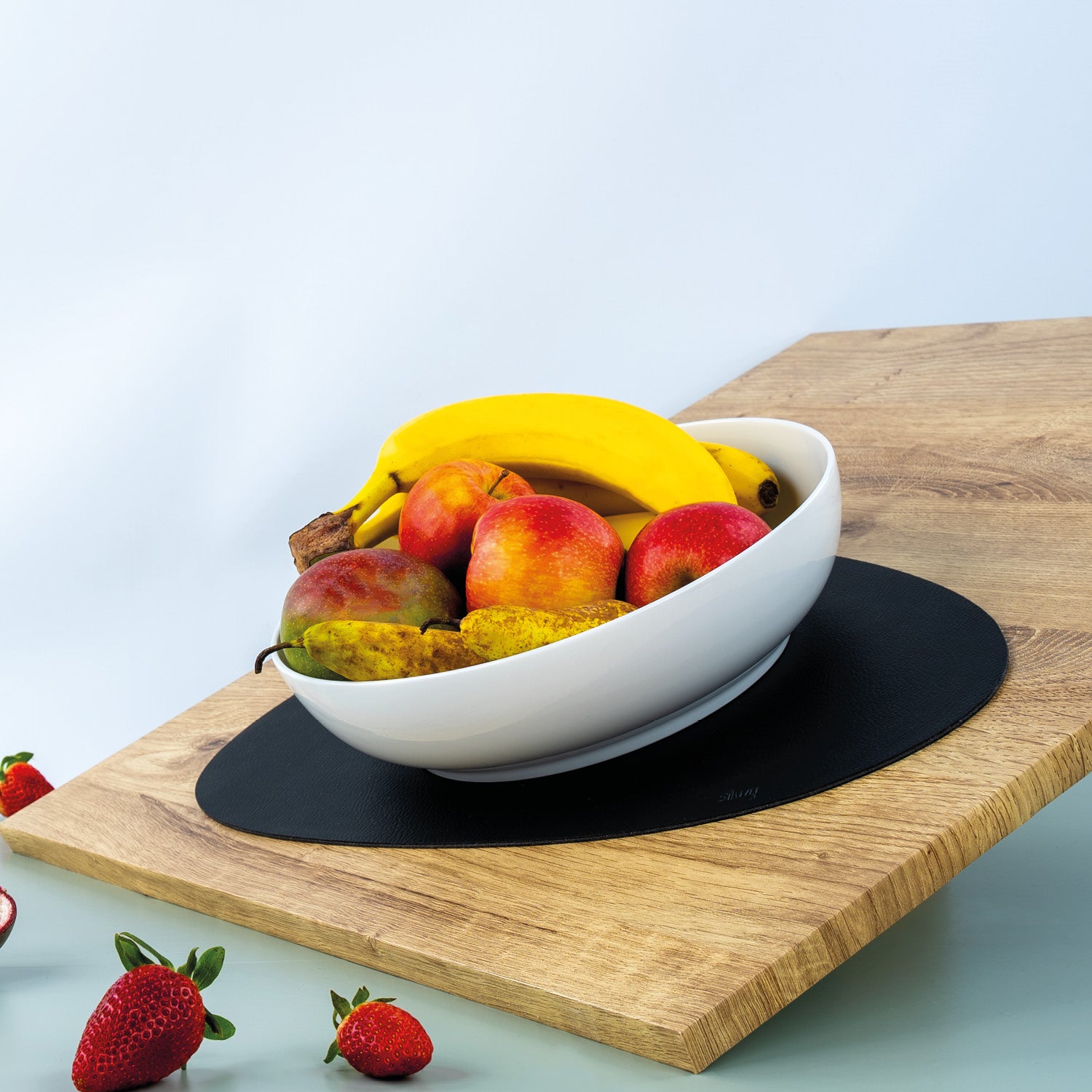 Premium Porcelain Food Bowl with Magnet & Non-Slip Mat - 25cm Classic Design - Perfect for Pets, Restaurants & Home Dining