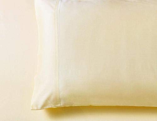 Premium 100% Bamboo Viscose King Size Pillowcase Set (2-Pack) - Soft & Breathable Bedding for Cool Sleep - Ivory Luxury Pillow Covers for Home & Hotel Use
