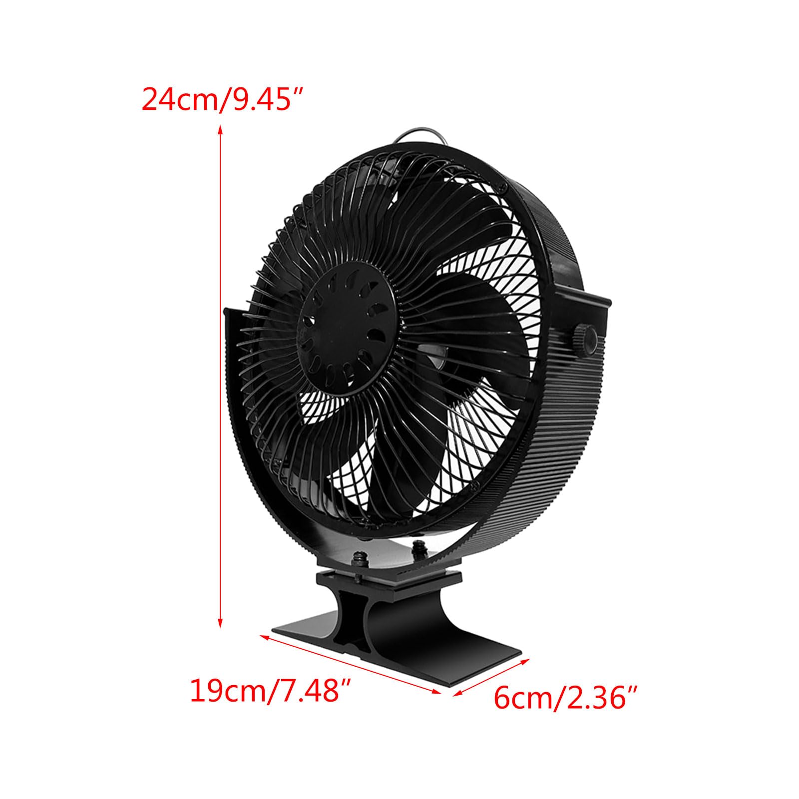 Self Starting Heat Powered Stove Fan with Protective Cover - Eco-Friendly & Energy Efficient for Home Heating | Perfect for Fireplaces, Wood Stoves & Cabin Heating