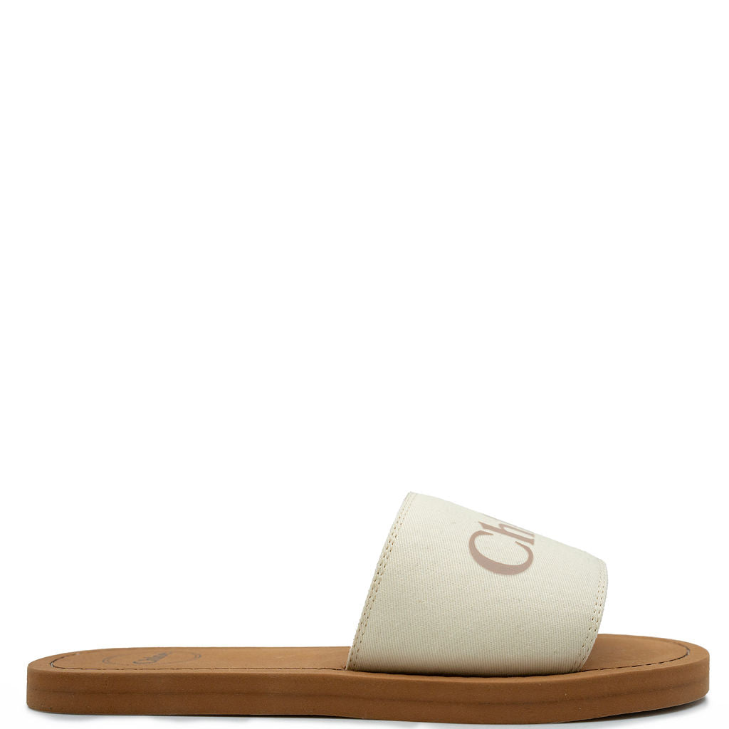 Chloe Ivory Slide Sandals - Women's Comfortable Summer Slides with Soft Cushioning for Beach, Pool, and Casual Wear