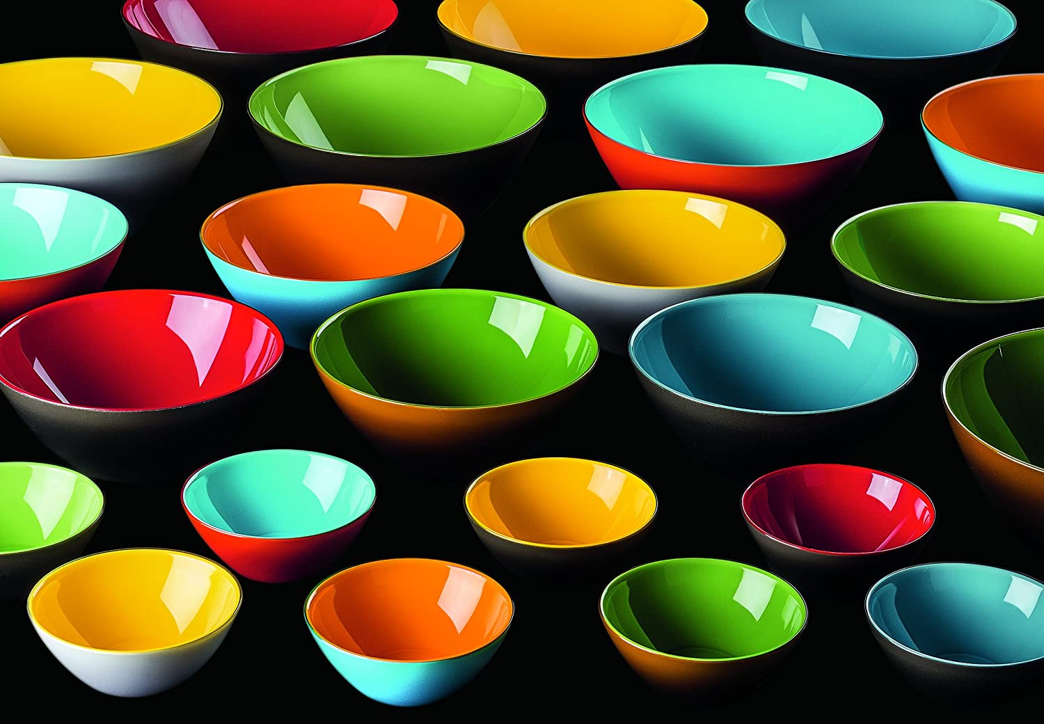 Guzzini My Fusion Small Bowls Set of 2 - BPA Free Shatter Resistant Acrylic Bowls, 4 3/4 Inch Diameter - Perfect for Desserts, Soups, Side Dishes - Grey & Yellow - Great for Kitchen, Dining, Party Serving & Food Storage