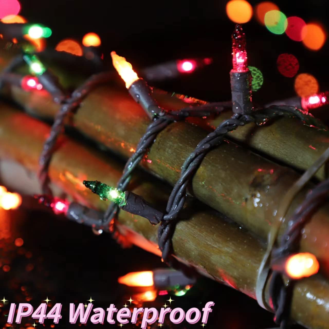 Super Bright 100 LED Extendable Halloween String Lights - 19.6ft UL Certified Orange Purple Green Mini Bulb Lights for Outdoor Christmas Tree Garden Party Decor | Perfect for Halloween, Christmas, Patio, Yard & Holiday Decoration