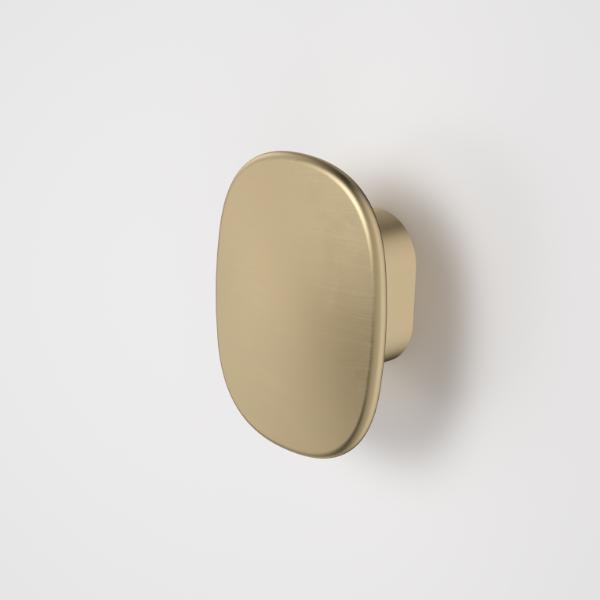 Caroma Contura II Small Robe Hook in Brushed Brass - Premium Bathroom Accessory for Towels & Robes | Ideal for Bathrooms, Spas & Dressing Rooms
