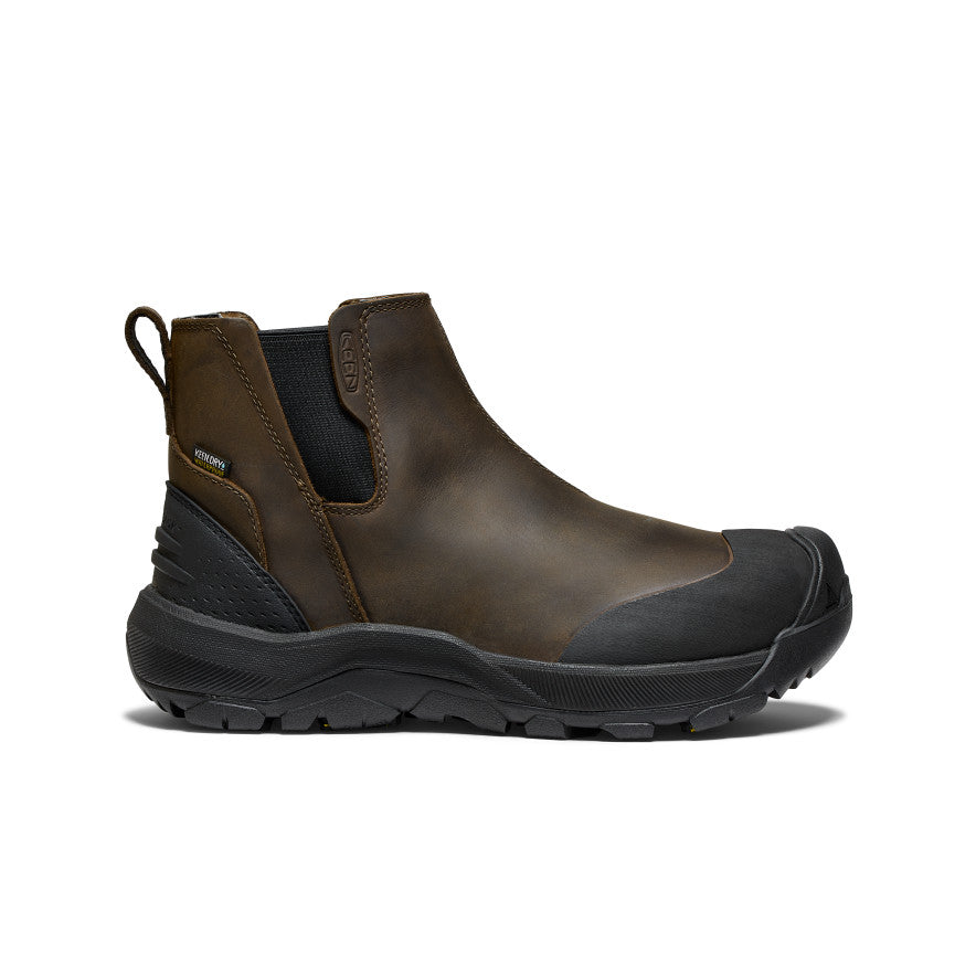 Men's Waterproof Chelsea Boots - Revel IV in Canteen/Black | Slip-Resistant Comfort for Outdoor Work & Casual Wear