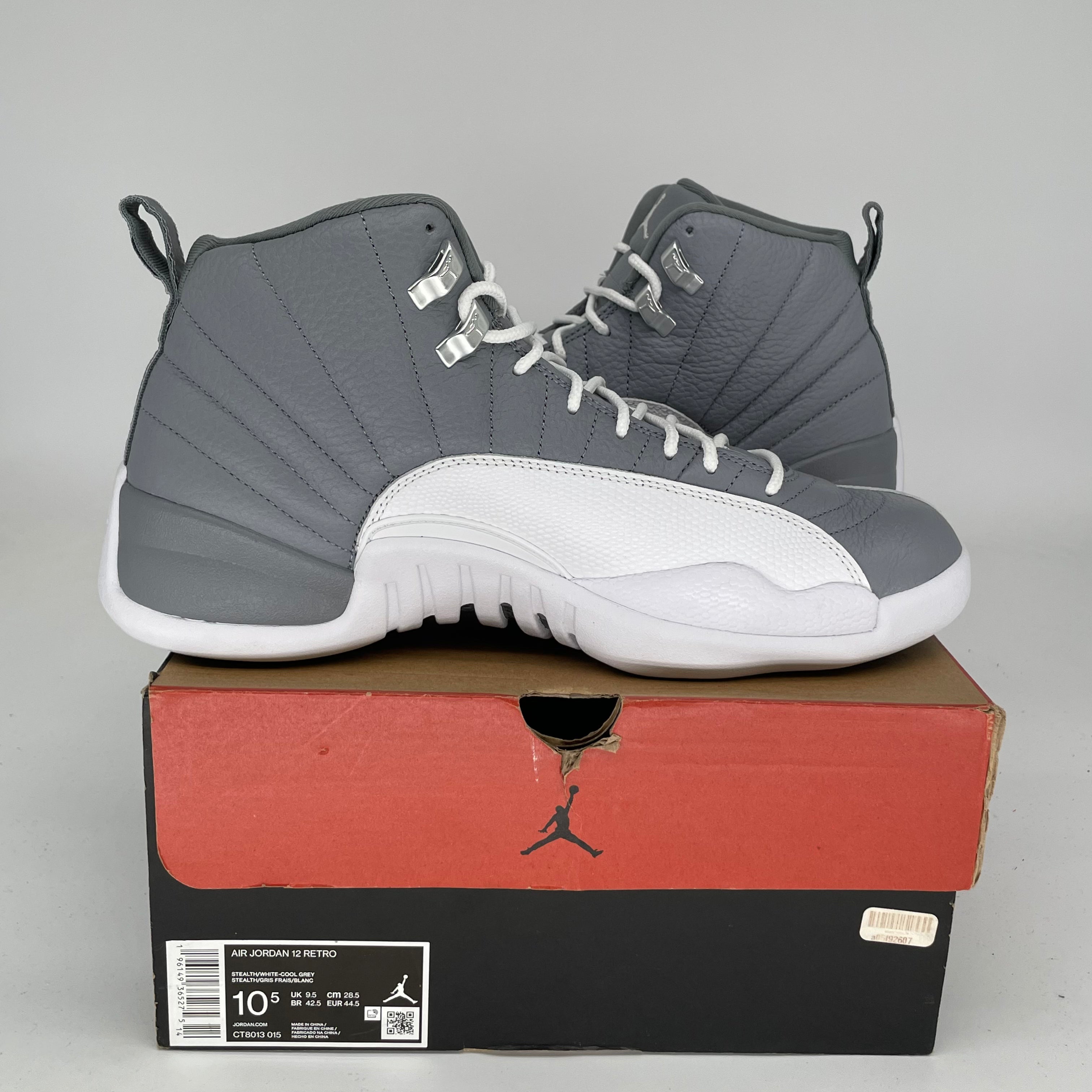 AIR JORDAN 12 STEALTH Men's Basketball Shoes - Size 10.5 (CT8013-015) | Retro Sneakers for Streetwear, Gym & Casual Outfits