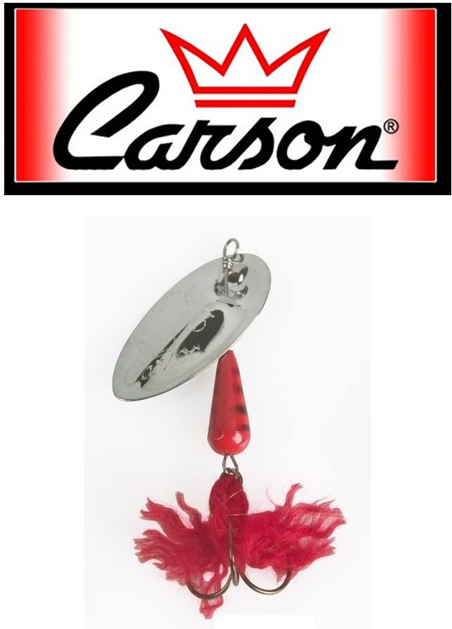 15g Red Flake Peach Fishing Spoon Rotating Spinner Lure - Perfect for Bass, Trout, and Freshwater Spinning Fishing